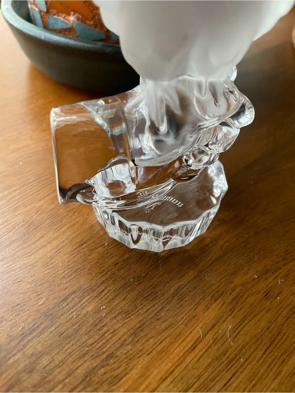Nachtmann Frosted White Glass Bird Figurine - Decorative Bird 🦅